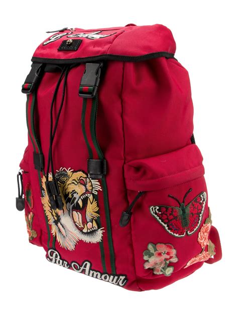 gucci tiger backpack cheap|gucci l'aveugle backpack.